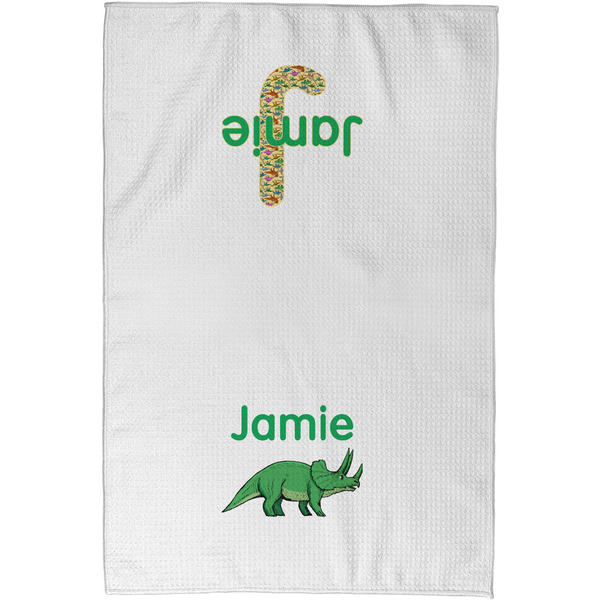 Dinosaurs Waffle Towel - Partial Print - Approval Image