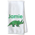 Dinosaurs Kitchen Towel - Waffle Weave - Partial Print (Personalized)