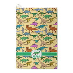Dinosaurs Waffle Weave Golf Towel (Personalized)
