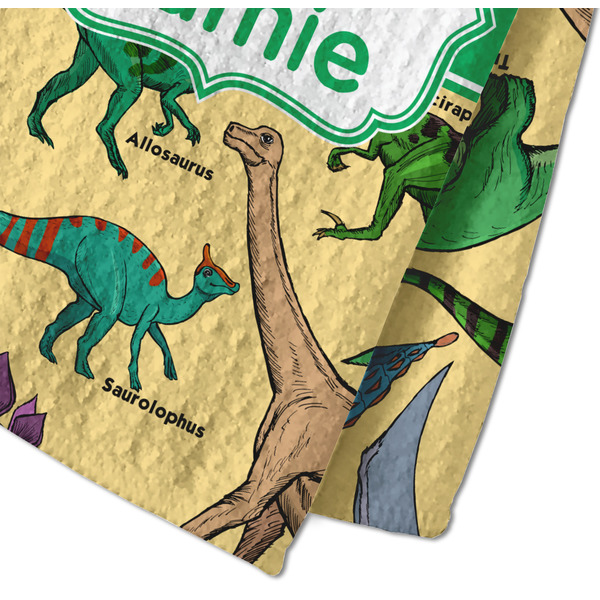 Dinosaurs Waffle Weave Towel - Closeup of Material Image