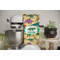 Dinosaurs Waffle Weave Towel - Full Color Print - Lifestyle Image