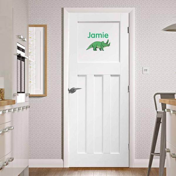 Dinosaurs Wall Graphic on Door