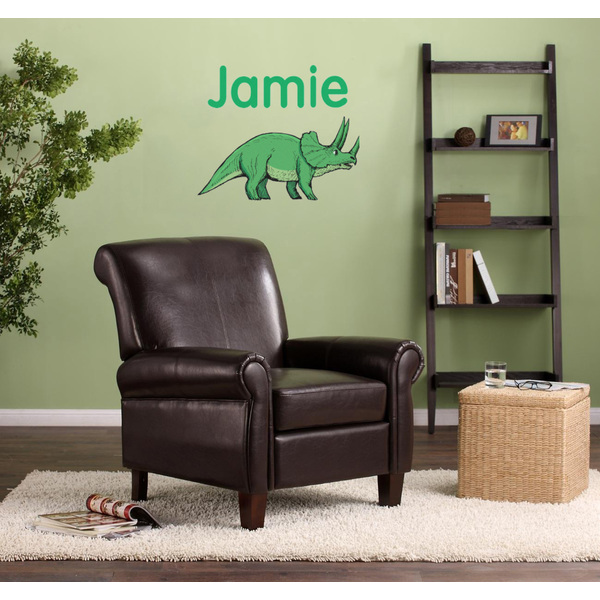 Dinosaurs Wall Graphic on Living Room Wall