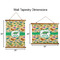 Dinosaurs Wall Hanging Tapestries - Parent/Sizing