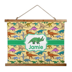 Dinosaurs Wall Hanging Tapestry - Wide (Personalized)