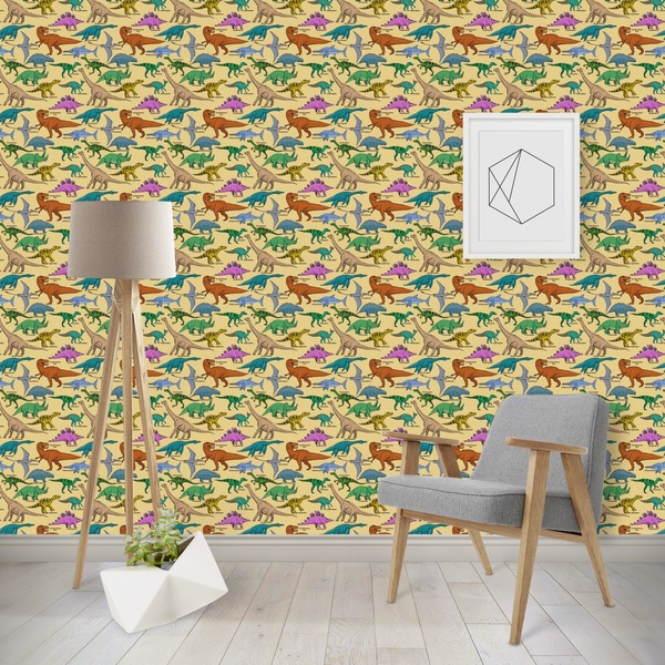 Custom Dinosaurs Wallpaper & Surface Covering (Peel & Stick - Repositionable)