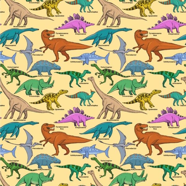 Custom Dinosaurs Wallpaper & Surface Covering (Water Activated 24"x 24" Sample)