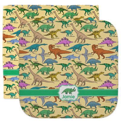 Dinosaurs Facecloth / Wash Cloth (Personalized)