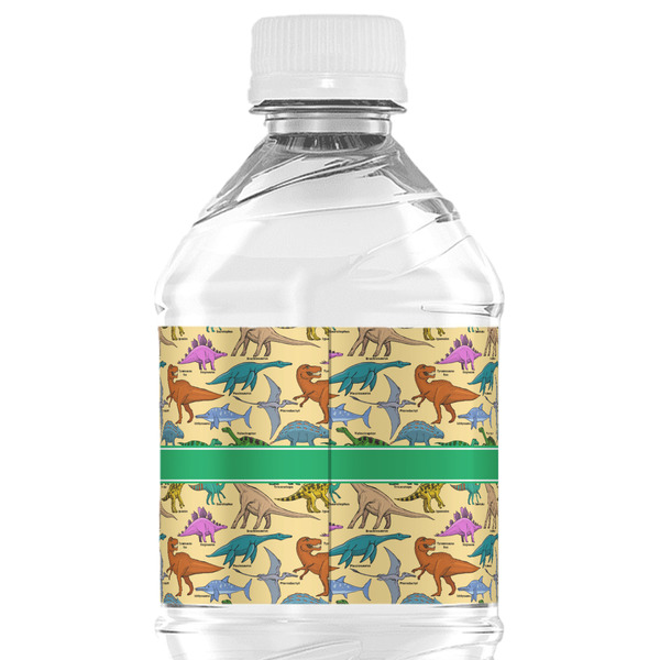 Dinosaurs Water Bottle Label - Back View