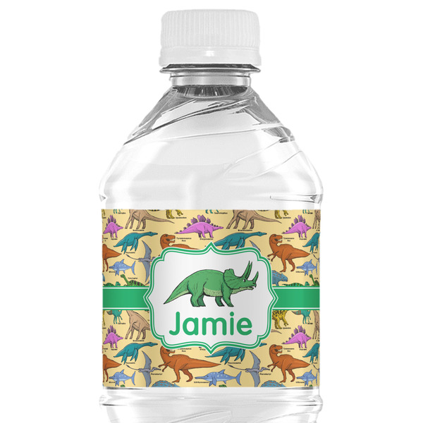 Custom Dinosaurs Water Bottle Labels - Custom Sized (Personalized)