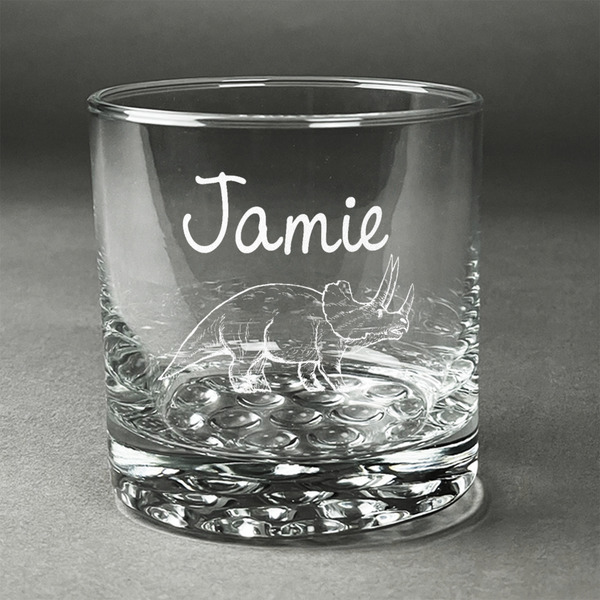 Custom Dinosaurs Whiskey Glass - Engraved (Personalized)