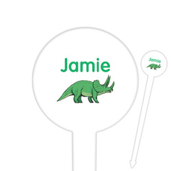 Dinosaurs Round Plastic Food Picks (Personalized)