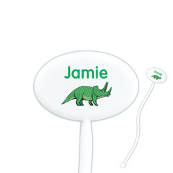 Dinosaurs Oval Plastic Stir Sticks (Personalized)