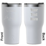 Dinosaurs RTIC Tumbler - White - Engraved Front & Back (Personalized)