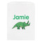 Dinosaurs White Treat Bag - Front View