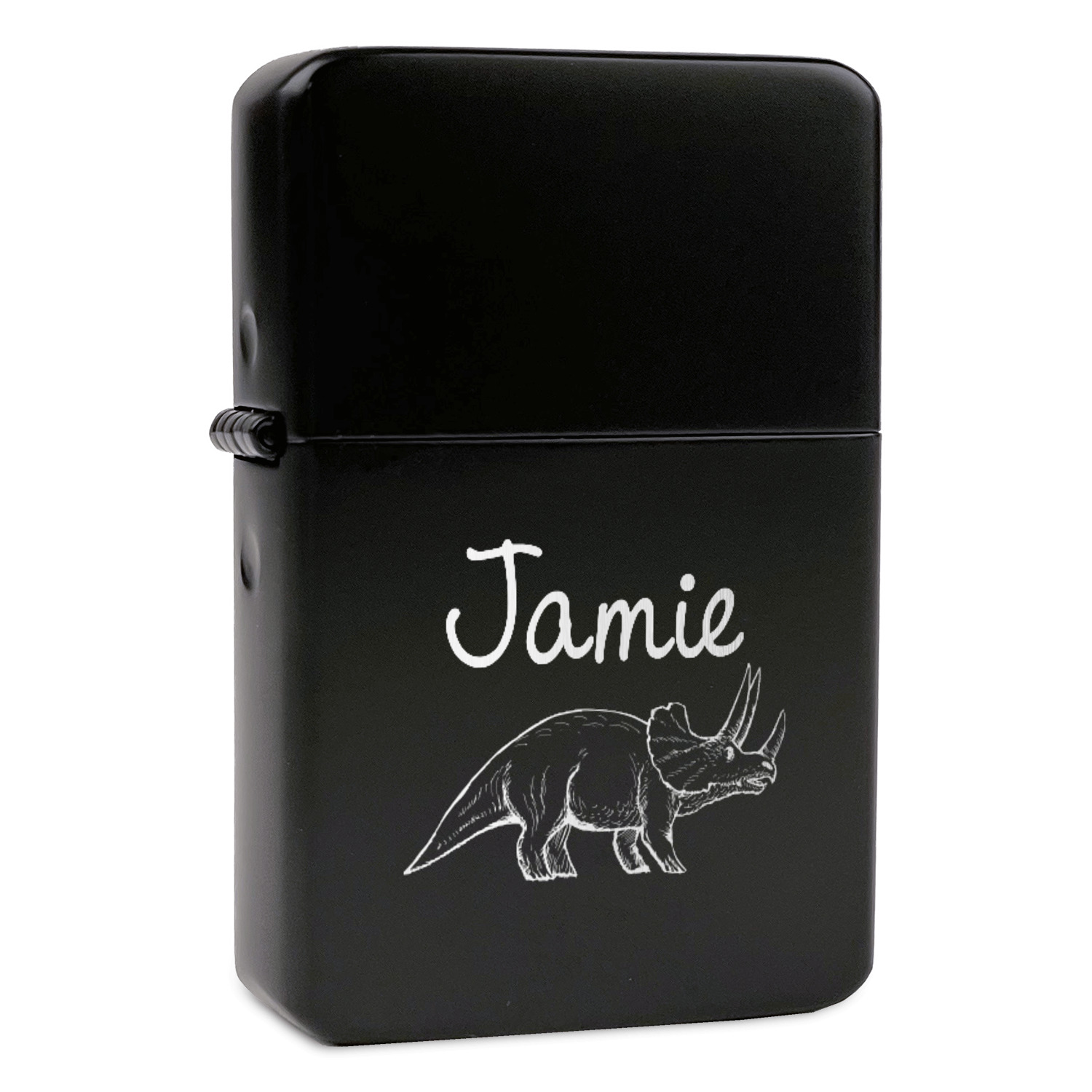 Personalised STAR Windproof Lighter Engraved with Dinosaur Design 