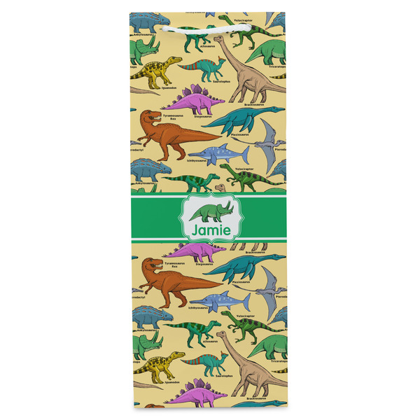 Dinosaurs Wine Gift Bag - Matte - Front