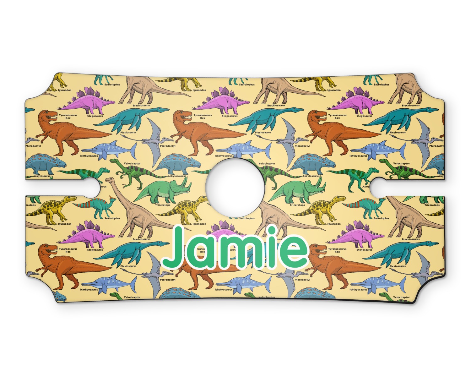 Dinosaurs Wine Bottle & Glass Holder (Personalized) YouCustomizeIt