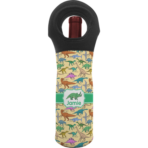 Custom Dinosaurs Wine Tote Bag (Personalized)