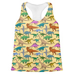 Dinosaurs Womens Racerback Tank Top - Small