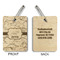 Dinosaurs Wood Luggage Tags - Rectangle - Approval