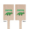 Dinosaurs Wooden 6.25" Stir Stick - Rectangular - Double Sided - Front & Back