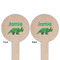 Dinosaurs Wooden 6" Food Pick - Round - Double Sided - Front & Back