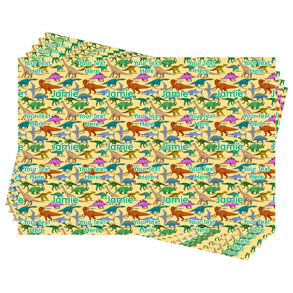 Dinosaurs Wrapping Paper - Front & Back - Sheets Approval
