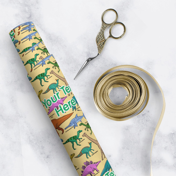 Dinosaurs Wrapping Paper Roll - Matte - In Context