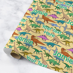 Dinosaurs Wrapping Paper Roll - Medium - Matte (Personalized)