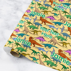 Dinosaurs Wrapping Paper Roll - Medium (Personalized)
