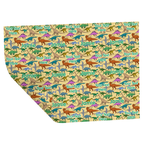 Custom Dinosaurs Wrapping Paper Sheets - Double-Sided - 20" x 28" (Personalized)