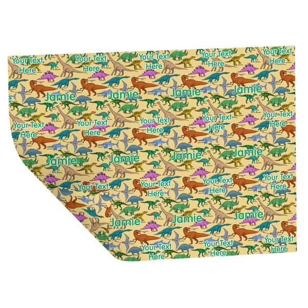 Dinosaurs Wrapping Paper Sheet - Double Sided - Folded