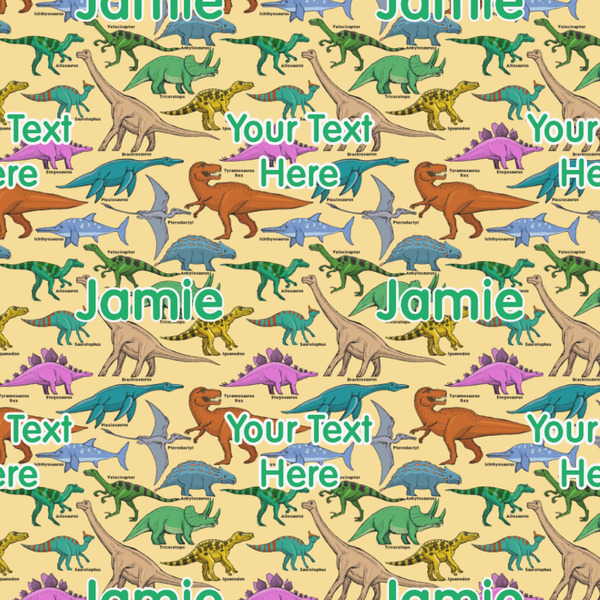 Dinosaurs Wrapping Paper Square