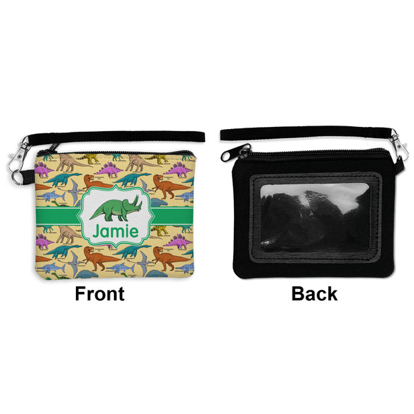 Dinosaurs Wristlet ID Cases - Front & Back