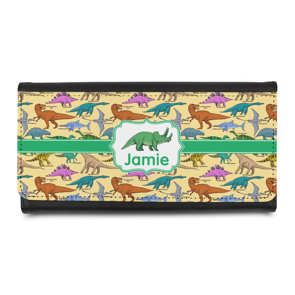 Custom Dinosaurs Leatherette Ladies Wallet (Personalized)