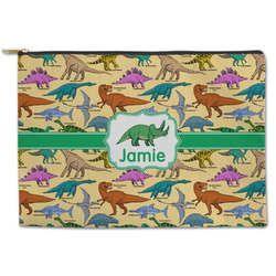 Dinosaurs Zipper Pouch - Large - 12.5"x8.5" (Personalized)
