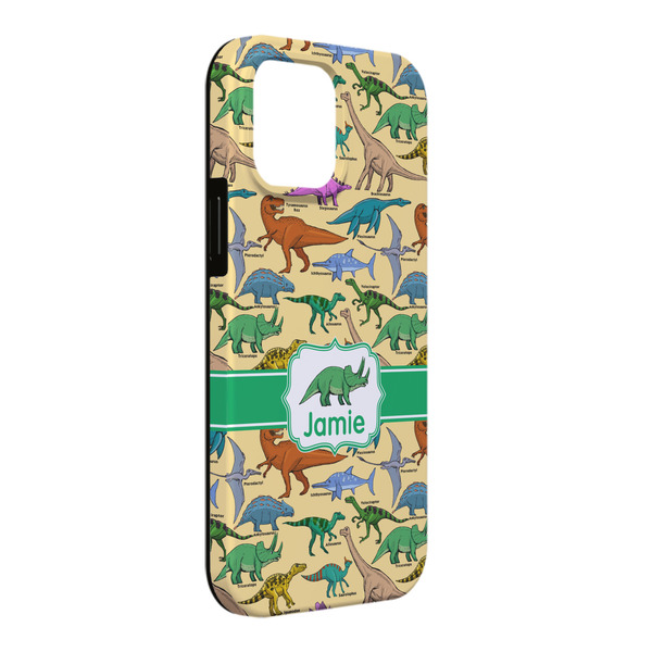 Custom Dinosaurs iPhone Case - Rubber Lined - iPhone 13 Pro Max (Personalized)