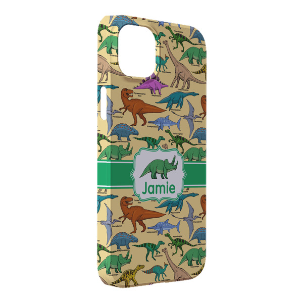 Custom Dinosaurs iPhone Case - Plastic - iPhone 14 Plus (Personalized)