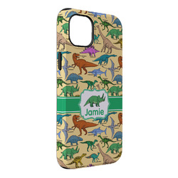 Dinosaurs iPhone Case - Rubber Lined - iPhone 14 Plus (Personalized)