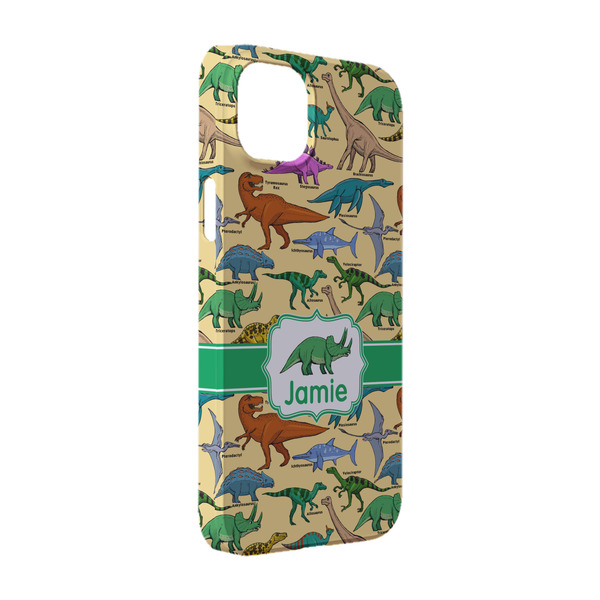 Custom Dinosaurs iPhone Case - Plastic - iPhone 14 Pro (Personalized)