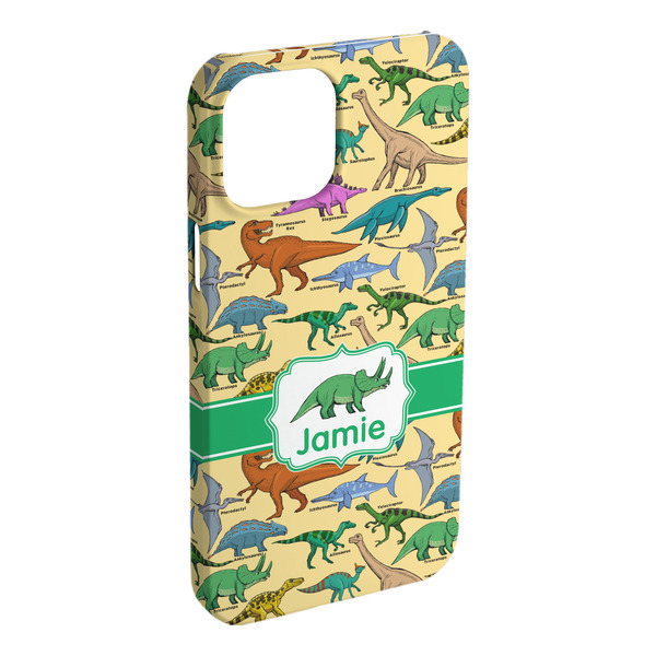 Custom Dinosaurs iPhone Case - Plastic - iPhone 15 Pro Max (Personalized)
