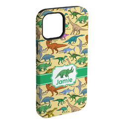Dinosaurs iPhone Case - Rubber Lined - iPhone 15 Pro Max (Personalized)