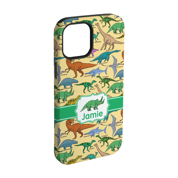 Custom Dinosaurs iPhone Case - Rubber Lined - iPhone 15 Pro (Personalized)