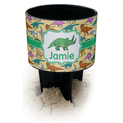 Dinosaurs Black Beach Spiker Drink Holder (Personalized)