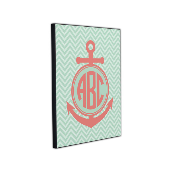 Chevron & Anchor 11x14 Wood Print - Angle View