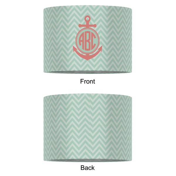 Chevron & Anchor 12" Drum Lampshade - APPROVAL (Fabric)
