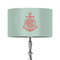 Chevron & Anchor 12" Drum Lampshade - ON STAND (Fabric)