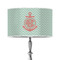 Chevron & Anchor 12" Drum Lampshade - ON STAND (Poly Film)