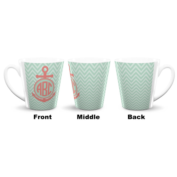 Chevron & Anchor 12 Oz Latte Mug - Approval